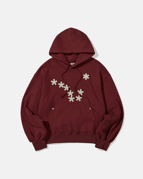 [카락터] Dipper logo hoodie / Deep red세니틴크